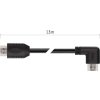 HDMI 2.0 high speed kabel A vidlice - A vidlice 90° 1,5 m
