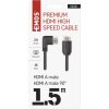 HDMI 2.0 high speed kabel A vidlice - A vidlice 90° 1,5 m