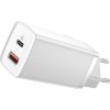 Baseus Travel Charger GaN2 Lite Quick Charger C+U QC 3.0 PD 3.0 65W EU White (CCGAN2L-B02)