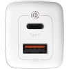 Baseus Travel Charger GaN2 Lite Quick Charger C+U QC 3.0 PD 3.0 65W EU White (CCGAN2L-B02)