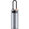 Baseus HUB Metal Gleam series 7-in-1 Multifunctional (Type-C to 2x USB 3.0, PD 100W / HDMI 4K 30Hz / RJ45 1Gbps, Type-C basic) Gray (WKWG020113)