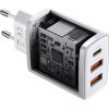 Baseus Travel Charger Compact Quick Charger U+U+C PD3.0, QC 3.0 30W EU White (CCXJ-E02)