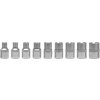 Sada nástavců 1/2" TORX 9 ks E10-E24
