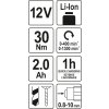 Vrtačka/šroubovák AKU 12V LI-ION, 400-1300 ot/min