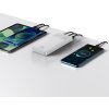 Baseus Power Bank Pro with Digital Display, Fast Charge, U+U+C (with USB-A to Micro USB 0.25m cable) 15W, 10000 mAh White (PPBD050002)