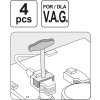 Stahováky zapalovací cívky sada 4ks - VAG