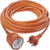 Dvoužilový pohyblivý přívod 20 m / 1 zásuvka / oranžový / PVC / 230 V / 1,5 mm2