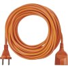 Dvoužilový pohyblivý přívod 20 m / 1 zásuvka / oranžový / PVC / 230 V / 1,5 mm2