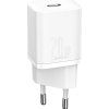 Baseus rychlonabíječka do sítě Super Si USB-C PD QC 20W s Lightning kabelem 1m bílá