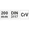 Klíč nastavitelný 200 mm CrV