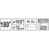 Ohybačka na trubky Al, Cu, 180°, pr. 15/32" - 12mm
