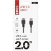 USB kabel 2.0 A vidlice – A zásuvka 2m
