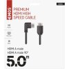 HDMI 2.0 high speed kabel A vidlice – A vidlice 90° 5 m