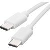 Nabíjecí a datový kabel USB-C 2.0 / USB-C 2.0, 1 m, bílý