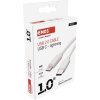 Nabíjecí a datový kabel USB-C 2.0 / Lightning MFi, 1 m, bílý