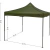 Párty stan nůžkový 3x3m zelený WATERPROOF