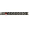 Gembird PDU 8 schucko, 1U, 16 A, 3m