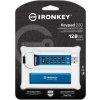 Kingston IronKey Keypad 200/128GB/USB 3.2/USB-A/Modrá