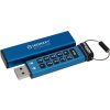 Kingston IronKey Keypad 200/128GB/USB 3.2/USB-A/Modrá