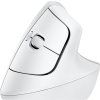 Logitech Lift Vertical Ergonomic Mouse - White   Vertikální myš, optická, 6 tlačítek, bezdrátová, Bluetooth