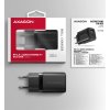 AXAGON ACU-PQ30, Sil nabíječka do sítě 30W, 2x port (USB-A + USB-C), PD3.0/PPS/QC4+/SFC/AFC/Apple