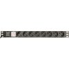 Gembird PDU 8 schucko, C14, 1U, 10 A, 3m