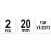 Náhradní nože pro kleště hydraulické YT-22872 20mm