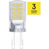 LED žárovka Classic JC / G9 / 4 W (40 W) / 470 lm / neutrální bílá