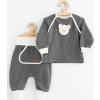 Kojenecké tepláčky a mikinka New Baby Sebastian šedá 62 (3-6m)