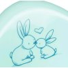 Hrající dětský nočník s poklopem Bunny mátový