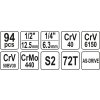 Gola sada 1/2", 1/4" + příslušenství 94 ks