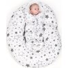 Univerzální kojící polštář ve tvaru C New Baby hvězdy šedé