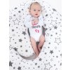 Univerzální kojící polštář ve tvaru C New Baby hvězdy šedé