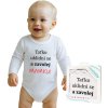 Body s potiskem New Baby a zavolej MAMKU! - dárkové balení 74 (6-9m)