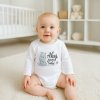Body s potiskem New Baby Ahoj, jsem tady! - dárkové balení 74 (6-9m)