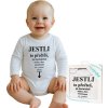 Body s potiskem New Baby ..vyměnit plínku.. - dárkové balení 86 (12-18m)