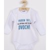 Body s potiskem New Baby Pardon tati,... máš šéfov dvoch! - darčekové balenie 56 (0-3m)