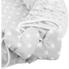 Luxusní hnízdečko s polštářkem a peřinkou New Baby z Minky Srdíčko šedé