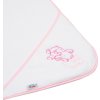 Dětská froté osuška s výšivkou a kapucí New Baby 80x80 bílá sloník