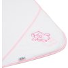 Dětská froté osuška s výšivkou a kapucí New Baby 100x100 bílá sloník