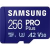 SAMSUNG PRO Plus MicroSDXC 256GB + USB Adaptér / CL10 UHS-I U3 / A2 / V30