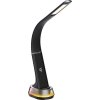 IMMAX LED stolní lampička CORELLA/ Qi nabíjení/ 7W/ 5V/2,1 A/ RGB podsvícení/ stmívatelná/ USB/ černá + stříbrné prvky