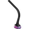IMMAX LED stolní lampička CORELLA/ Qi nabíjení/ 7W/ 5V/2,1 A/ RGB podsvícení/ stmívatelná/ USB/ černá + stříbrné prvky