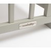 Dětská postýlka New Baby BASIC se stahovací bočnicí šedá