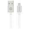 Swissten Datový Kabel Textile Usb / Lightning Mfi 1,2 M Stříbrný