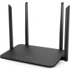 THOMSON dvoupásmový router THWR 1200/ Wi-Fi 802.11a/b/g/n/ac/ 1200 Mbit/s/ 2,4GHz a 5GHz/ 4x LAN/ 1x WAN/ 1x USB/ černý