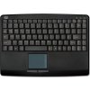 Adesso AKB-410UB/ drátová klávesnice/ mini/ touchpad/ USB/ černá/ US layout