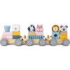 Dřevěný vláček se zvířatky Viga