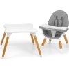 Jídelní židlička Milly Mally 2v1 Malmo grey