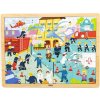 Dřevěné puzzle 48 dílků Viga Hasiči